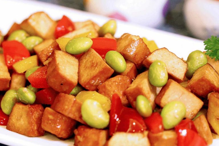 豆丁炒毛豆