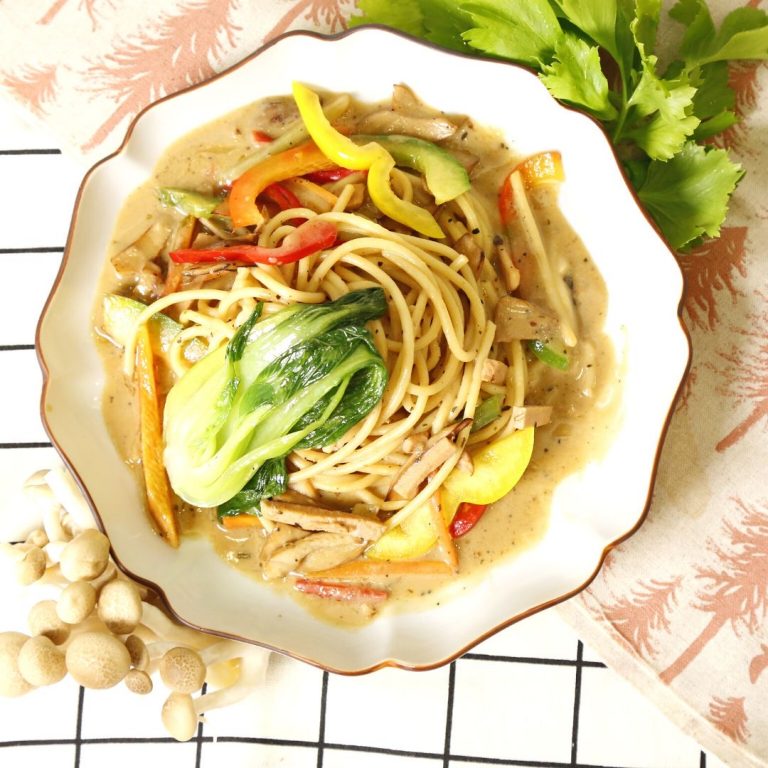 義式料理 ｜素起司時蔬義大利麵｜全素