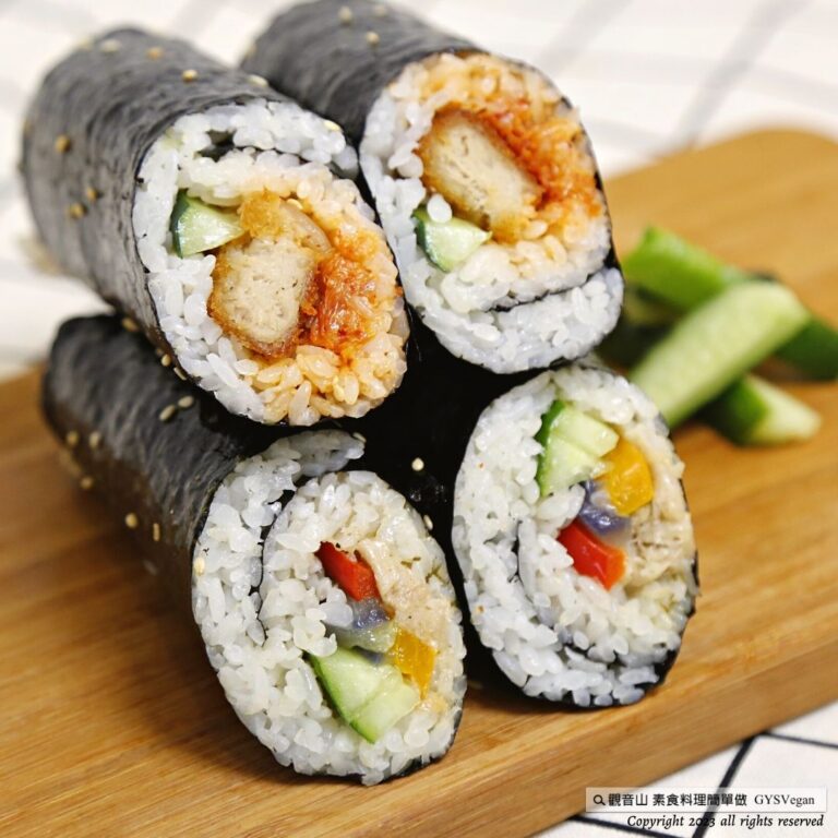 # 韓式料理 ✨韓式武士飯捲(泡菜、素鮪魚)✨全素